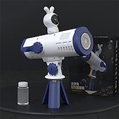 お買い得  アウトドアゲーム＆スポーツ-バブルメーカー お風呂のおもちゃ プール パーティー用品 望遠鏡の形をした石鹸泡マシン スペース バニー デザイン
