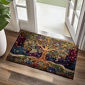 cheap Doormats-Vintage Tree of Life Doormat Floor Mats Washable Rugs Kitchen Mat Non-Slip Oil Proof Rug Indoor Outdoor Mat Bedroom Decor Bathroom Mat Entrance Rug
