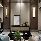 cheap LED Wall Lights-Led Wall Marble Lighting, Indoor Living Room Decor Light Fixture, Bedroom Bedside Hallway Headboard Lamps,Warm White 60/80cm 85-265V