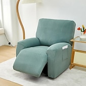 billiga Vilstol och länstol-jacquard fåtölj överdrag överdrag lazyboy överdrag soffstolsöverdrag 4-delade set, halkfri vilstol med förvaringsfickor möbelskydd för vardagsrum