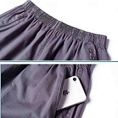 baratos Clássico-Homens Bermuda Cargo Calção Shorts de trabalho Com Cordão Cintura elástica Bolso multi Tecido Vestível Curto Ao ar livre Diário Para Noite Moda Clássico Preto Amarelo