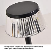 baratos Candeeiros de mesa-Candeeiro de mesa LED cogumelo com carregamento USB com design de interruptor de botão Candeeiro de mesa de três cores luz noturna decorativa mesa de cabeceira candeeiro noturno decoração interior para bar café quarto