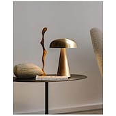 baratos Candeeiros de mesa-Luminária de Mesa Sem Fios Simples / Contemporâneo Moderno Carregamento USB Para Sala de Estar / Quarto Metal Bronze / Preto / Dourado