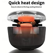 abordables Électroménager-Scelleuse à chargement usb pour sac de collation domestique, scelleuse intégrée pour sac alimentaire, mini scelleuse pratique