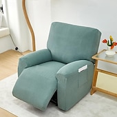 billiga Vilstol och länstol-jacquard fåtölj överdrag överdrag lazyboy överdrag soffstolsöverdrag 4-delade set, halkfri vilstol med förvaringsfickor möbelskydd för vardagsrum