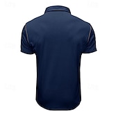 preiswerte Klassisches Poloshirt für Herren-Herren Poloshirt aus Baumwolle Golfhemd Arbeit Casual Kargen Kurzarm Basic Modern Farbblock Patchwork Taste Frühling Sommer Regular Fit Wein Dunkelgrau Schwarz Weiß Königliches Blau Grün Poloshirt