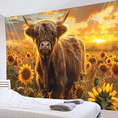 baratos tapeçarias de animais-praia iaque óculos de sol pendurado tapeçaria arte da parede grande tapeçaria mural decoração fotografia pano de fundo cobertor cortina casa quarto sala de estar decoração