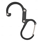 cheap Camping Accessories-Climbing Carabiner D Type Carabiner Hook Aluminium Alloy Hanging Carabin