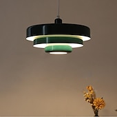 preiswerte Pendelleuchte-LED-Kronleuchter, Deckenleuchte, Macaron, Retro-Aluminium, nordischer Stil, Café-Bar, warmes Licht, 1 Licht, 110–120 V, 220–240 V