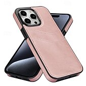 お買い得  iPhone用ケース-電話 ケース 用途 iPhone 16 iPhone 15 Pro Max iPhone 14 13 12 11 Pro Max Mini SE X XR XS Max 8 7 Plus バックカバー 超薄型 黄ばんでいない カード挿入口 レトロ風 TPU PUレザー