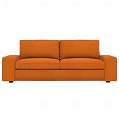 baratos Cobertura de Sofa-Capa de Sofá de Veludo de 3 Lugares Colcha de Veludo em Cor Sólida