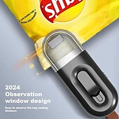 abordables Électroménager-Scelleuse à chargement usb pour sac de collation domestique, scelleuse intégrée pour sac alimentaire, mini scelleuse pratique