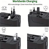 お買い得  車用充電器-マルチファンクションコンバータソケット グローバルパスコンバータソケット マルチUSB変換プラグ