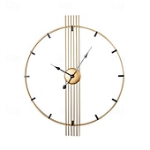 abordables Detalles para la pared-Reloj Reloj de Pared Redondo Reloj de Pared Decorativo de Cuarzo sin tictac Reloj para Sala de Estar Cocina Oficina en casa 60 cm