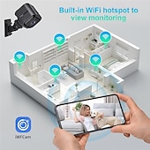 levne Pokojové infračervené kamery-IP kamera 1080P HD Mini WIFI Detekce pohybu Noční vidění Vevnitř Venkovní Podpěra, podpora