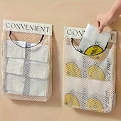 economico Stoccaggio cucina-supporti per sacchetti di plastica, supporto per sacchetti della spesa di grande capacità, supporto per sacchetti di plastica sospesi in rete per riporre i sacchetti di plastica della cucina