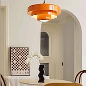 preiswerte Pendelleuchte-LED-Kronleuchter, Deckenleuchte, Macaron, Retro-Aluminium, nordischer Stil, Café-Bar, warmes Licht, 1 Licht, 110–120 V, 220–240 V
