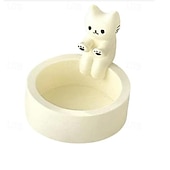 voordelige Moederdagcadeau voor vrouwen-cartoon kitten kaarshouder huis hars ornamenten