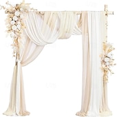 preiswerte Herr und Frau Hochzeit-Hochzeitsbogen-Blumensimulationsblumen-Set mit fünf künstlichen Plaketten, Blumendekoration, Blumenarrangement
