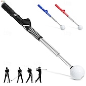 baratos Acessórios e equipamentos de golfe-Auxílio de treinamento de swing de golfe - bastão de swing retrátil com sensor de som para corrigir seu swing de golfe, perfeito para prática interna e externa, ideal para iniciantes e profissionais