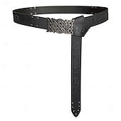 billige Tilbehør og mer-Punk og gotisk Kostymer i middelalderstil Renessanse Cosplay kostyme Midjebelte Knekt Viking Keltisk ridder Herre Dame Viking Halloween Karneval Maskerade Ytelse Stadie LARP Voksne Belte Midjebelte