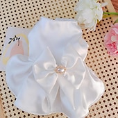 preiswerte Kleider-Hund Katze Hochzeitskleid Mode Party Winter Atmungsaktiv Weich Waschbar Bequem Outdoor Hochzeitsfeier Alltagstauglich Hundebekleidung for Bichon Frise Zwergspitz Baby Haustier Papillon Klein