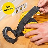 cheap Car Organizers-1Pc Heavy Duty Storage Straps Car Fixed Belt Trunk Storage Fixed Nylon Tape Heavy Cord Cables Hoses Storage Straps Trunk Storage Accessories