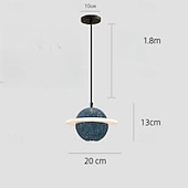 ieftine Lumini pandantive-candelabru led plafoniera nordic retro acrilic ciment star camera de zi dining bar scara lumina calda 2-lumini 20cm 110-120v 220-240v