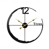 levne Nástěnné ozdoby-severské moderní lehké luxusní nástěnné hodiny módní jednoduché kovové tiché závěsné hodiny domácí obývací pokoj kreativní přívěsek hodinkový dekor 60 cm