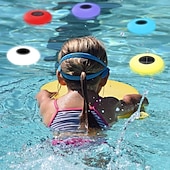 cheap Underwater Lights-Solar Floating Pool Light with Remote Control, Submersiable LED Pool Light 16 RGB Color Changing Waterproof Outdoor Garden Lawn Pond Pool Party Decorative Light 1PC