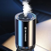 お買い得  車用消臭・芳香剤-車用ディフューザー空気清浄機 - 星空デザインのアロマセラピー機械、スタート・ストップ機能、車用パフューム＆オイル付き