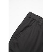 baratos Calças Cargo-Homens Calças Cargo Calça cargo Calças Calças de trabalho Cintura elástica Bolso multi Tecido Conforto Respirável Casual Diário Streetwear Esportes Moda Cinzento Verde ダークカーキ Micro-Elástica