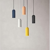 economico Design del Cilindro-lanterna a sospensione 1 luce 7 cm lampada a sospensione design metallo moderno 110-120v 220-240v