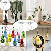 cheap Home Storage &amp; Hooks-5pcs Rotatable Plastic Ceiling Hooks for Hanging Plants, Lanterns, Wind Chimes - Adhesive Ceiling Hooks, Easy to Install, No Drill Needed - Contemporary Style Ceiling Mount Hooks for Decoration