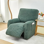 billiga Vilstol och länstol-jacquard fåtölj överdrag överdrag lazyboy överdrag soffstolsöverdrag 4-delade set, halkfri vilstol med förvaringsfickor möbelskydd för vardagsrum