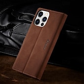 Χαμηλού Κόστους iPhone Θήκες-Θήκη τηλεφώνου για iPhone 16 iPhone 15 Pro Max iPhone 14 13 12 11 Pro Max Mini SE X XR XS Max 8 7 Plus θήκη πορτοφολιού μαγνητική θήκη πλήρους σώματος προστατευτική αναστρέψιμη TPU PU δέρμα