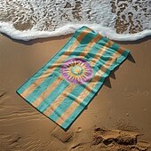 Недорогие наборы пляжных полотенец-Пляжное полотенце, банное полотенце, большое полотенце с 3D принтом и морским узором, банное полотенце, пляжная простыня, одеяло, классическое удобное одеяло из 100% микроволокна