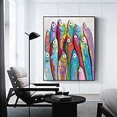 preiswerte Tiergemälde-handgemaltes Fischölgemälde auf Leinwand, modernes Gemälde, Wandgemälde für Heimdekoration, Wandkunst, Gemälde, Tiergemälde