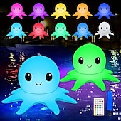 cheap Underwater Lights-Solar Floating Pool Lights Solar Powered Waterproof Inflatable Octopus Light 16 Colors Inflatable Pond Light with Remote Control for Christmas Decoration Garden Wedding Party