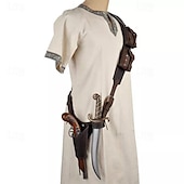 baratos Acessórios e mais-Punk e gótico Renascentista Século XVII Traje Cosplay Bainha Porta-espada Cavalheiro Viking cavaleiro celta Homens Mulheres Unisexo Pirata Dia Das Bruxas Carnaval Baile de Máscaras Espetáculo