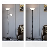 cheap LED Floor Lamp-Adjustable Black Floor Lamp with Reading Light Susan Modern Standing Lamp for Living Room/Office Lamp 72&quot; Tall - 150-watt with Side Reading Light Corner Lamp