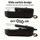 abordables Électroménager-Scelleuse à chargement usb pour sac de collation domestique, scelleuse intégrée pour sac alimentaire, mini scelleuse pratique