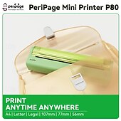 cheap Scanners &amp; Printers-A4 ink-free Small Work Paper Office Portable Mini High Cleaning Brush Question Printer