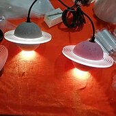 ieftine Lumini pandantive-candelabru led plafoniera nordic retro acrilic ciment star camera de zi dining bar scara lumina calda 2-lumini 20cm 110-120v 220-240v