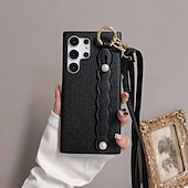cheap Samsung Cases-Phone Case For Samsung Galaxy S24 Ultra Plus S23 Ultra Plus S22 Plus  Ultra A55 A35 A25 A15 5G A54 A34 A14 A53 A33 A23 A13 A22 S25 Ultra for Women Girl with Stand Holder Ring Holder with Lanyard Retro