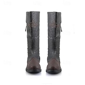 economico Calzature-scarpe rinascimentali medievali vintage retrò pirata cavaliere ritter scarpe da uomo unisex per eventi / feste in maschera stivali medievali fantasia