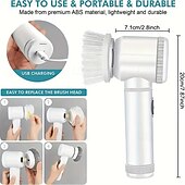 cheap Other Appliance-Electric Spin Scrubber Cordless Shower Scrubber with 5Replaceable Brush Heads Electric Cleaning Brush With Dual Speeds &amp;Extension Handle Power Scrubber For Bathroom Tile Toilet Floor