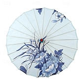 cheap Mr &amp; Mrs Wedding-Silk Cloth Parasol (33-inch Peony) - Chinese Japanese Style Paper Umbrella - For Weddings And Personal Sun Protection Asdf Christmas