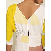  szatén esküvői vendégzseb virágos v nyakú maxiruha