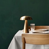 baratos Candeeiros de mesa-Luminária de Mesa Sem Fios Simples / Contemporâneo Moderno Carregamento USB Para Sala de Estar / Quarto Metal Bronze / Preto / Dourado